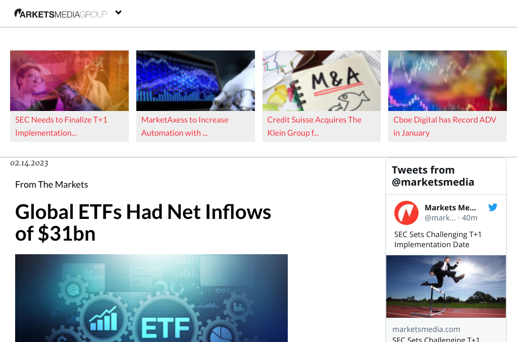ETFs Industry Sees 44th Consecutive Month of Inflows