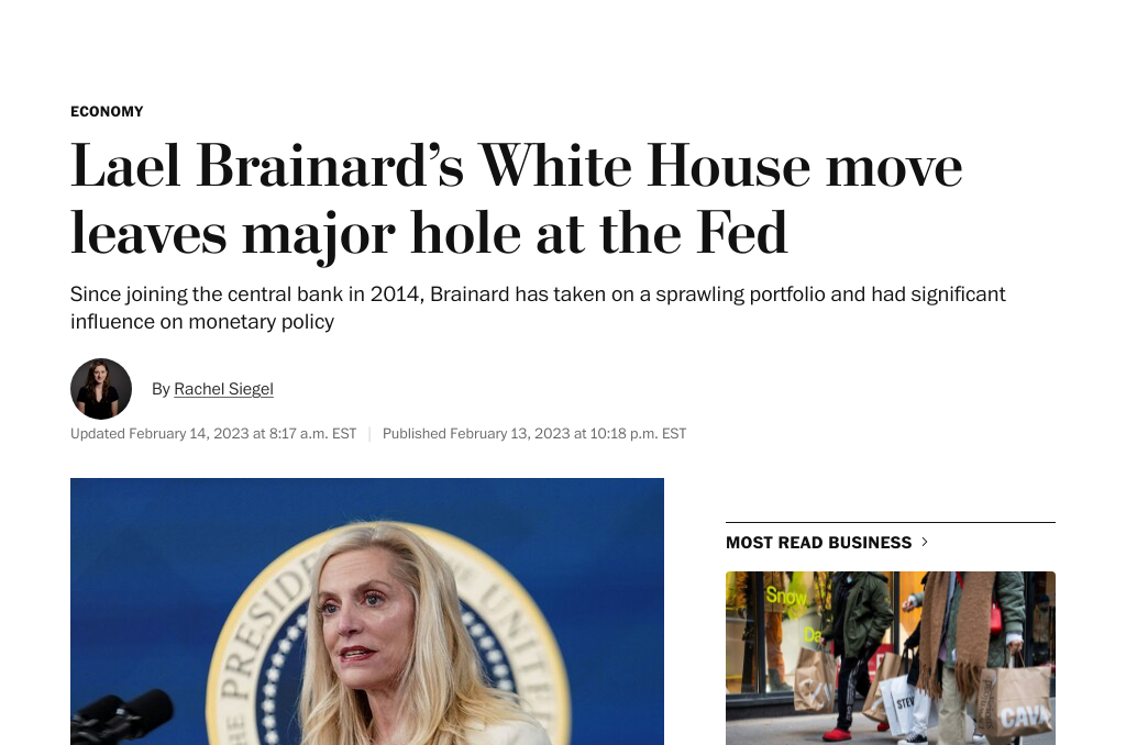 Lael Brainard to Become First Woman to Head National Economic Council Since 1996