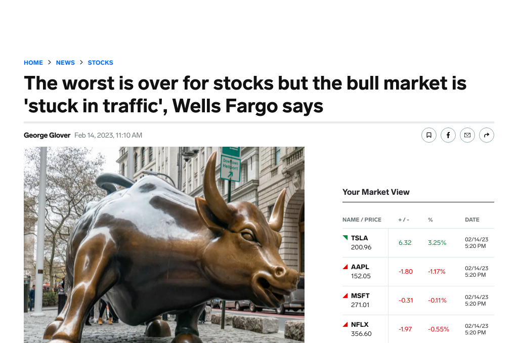 Wells Fargo & Co. Research Note: Bear Market Over, S&P 500 Predicted to Reach 4,200 Points by Year-End
