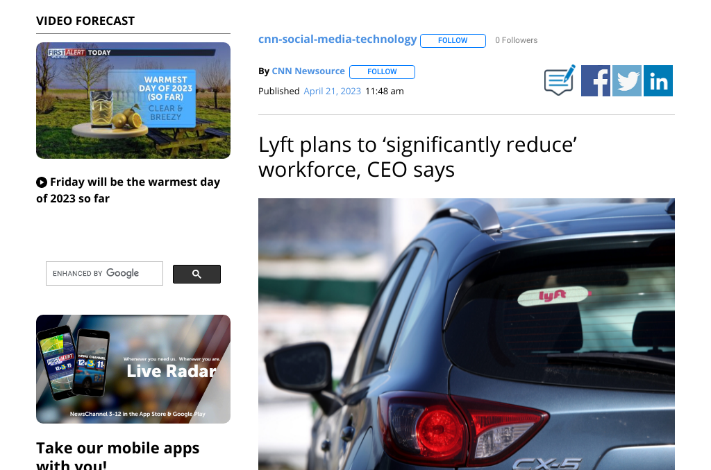 Lyft to Lay Off 1,200 Employees, Reduce Workforce by 30% to Cut Costs and Compete with Uber